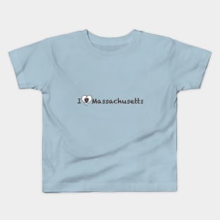 I Love Massachusetts Kids T-Shirt